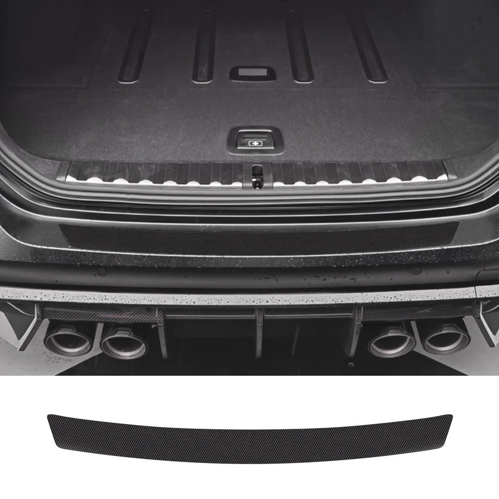 Car Trunk Sill Sticker PVC Anti Scratch Carbon Fiber Decal For BMW F30 F10 F01 F11 X1 F48 X6 E71 X5 Citroen Acura Accessories