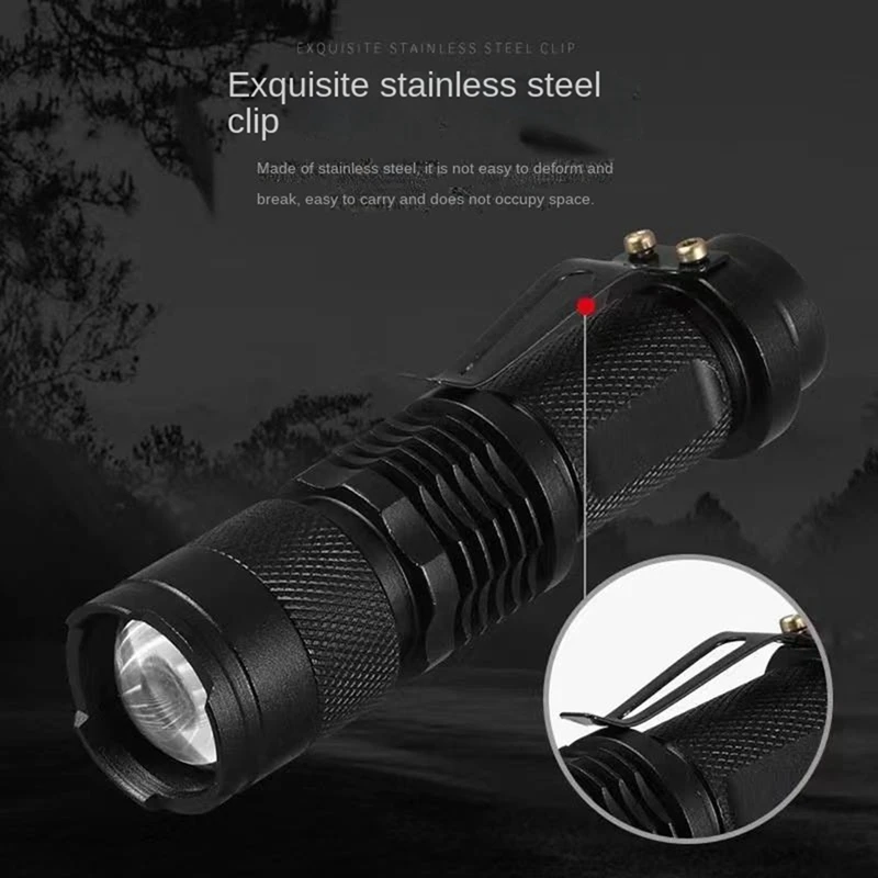 

Portable UV Flashlight Zoom Inspection Light Pet Stain Detection Light 365Nm Aluminum Alloy