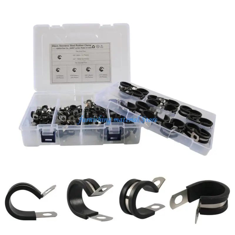 

Y5GD модернизированные кабельные зажимы, резиновые зажимы для проводов, резиновые мягкие зажимы из нержавеющей стали, набор 1/4