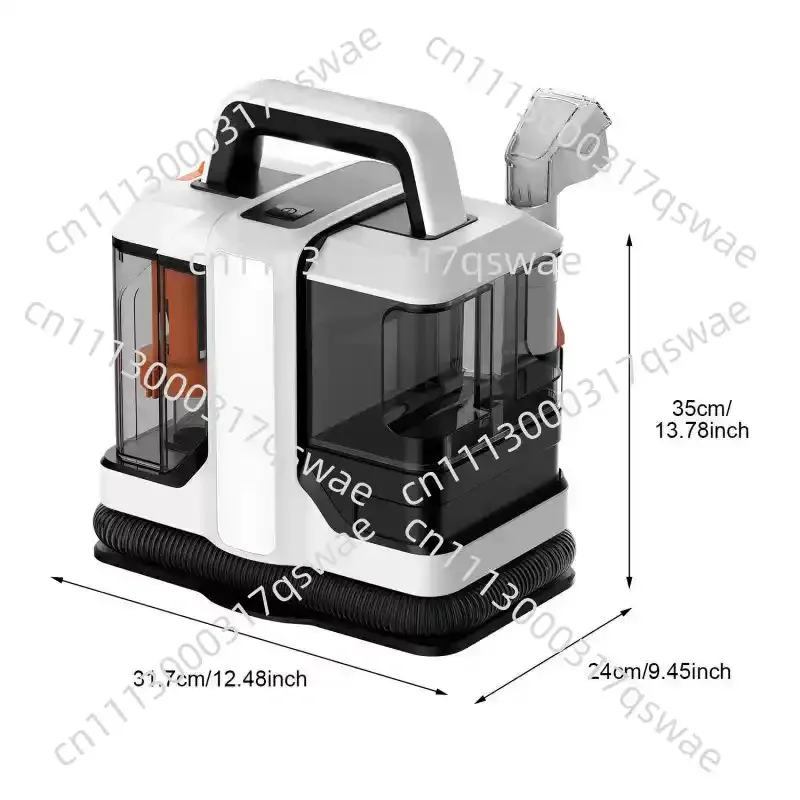 Handheld Carpet Cleaner 750W 15Kpa Corded Spot Cleaning Machine Portable Wet Cleaner for Carpet Sofa Pet Car Fabric