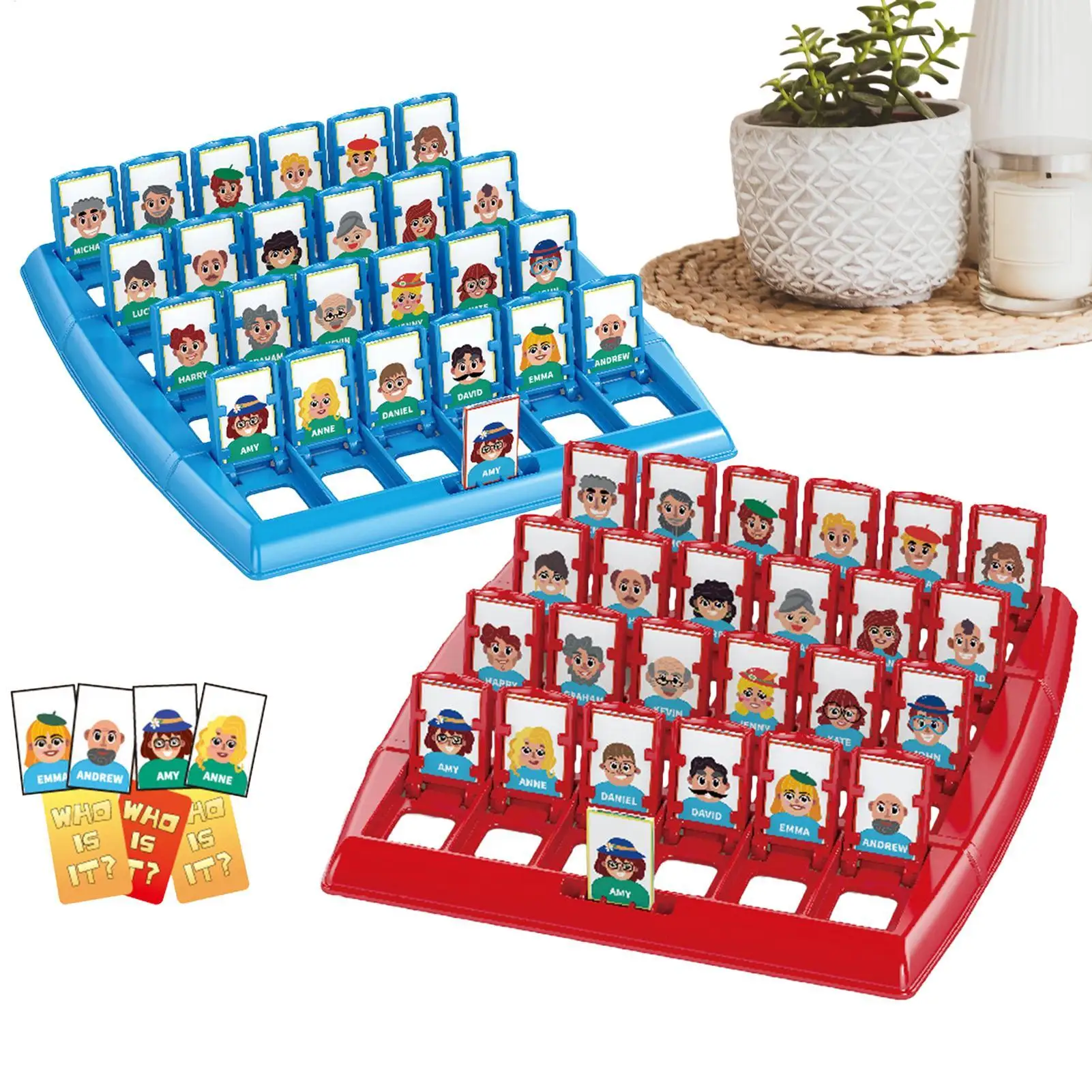 1pc Guesses Who I Am Board Game Parent-Child Interactive Memory Logic Card Board Game Educational Guessing Toy For Family Party view 3