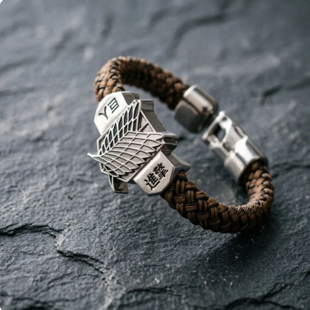 Anime Attack on Titans Bracelet Trend Personality Bracelet Men's and Women's Bracelet Hip Hop Style Unisex Party Accessories