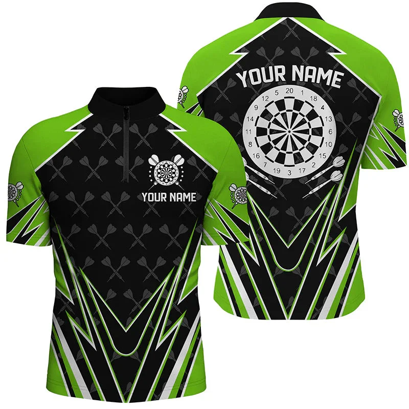 New personalized 3D printing dart throwing pattern zipper POLO shirt T-shirt unisex gift casual team throwing sports series