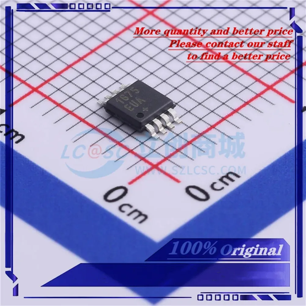 

New original MAX1675EUA+T MAX1675 MSOP8 Screen printing of switch regulator chip 1675EUA Electronic Component