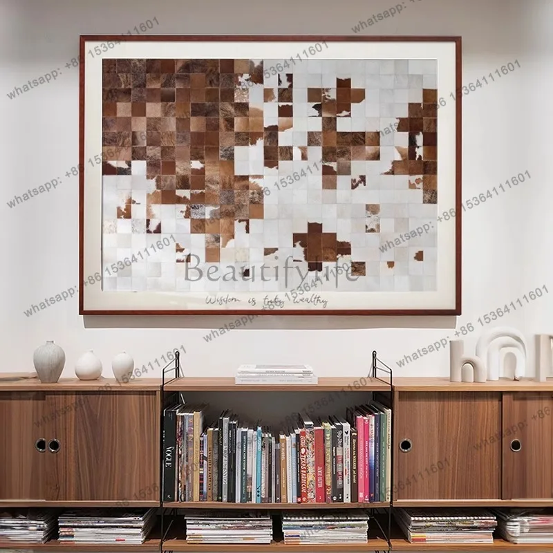 LJY Modern Light Luxury Living Room Sofa Feature Wall Decorative Painting High-End Design