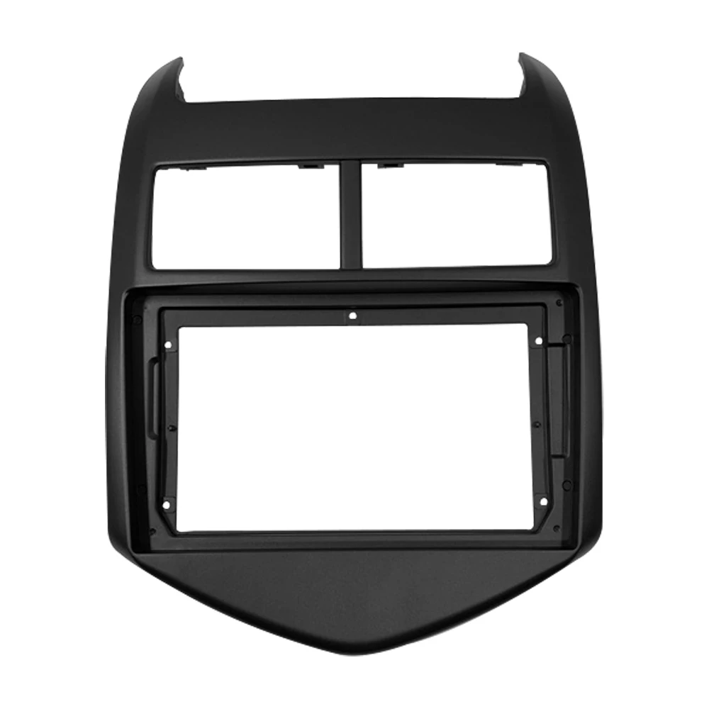 1-2Din Car DVD Frame Audio Fitting Adaptor Dash Trim Kits Facia For Chevrolet AVEO SONIC 2011 12 13 Double Radio Player — zdjęcie 2