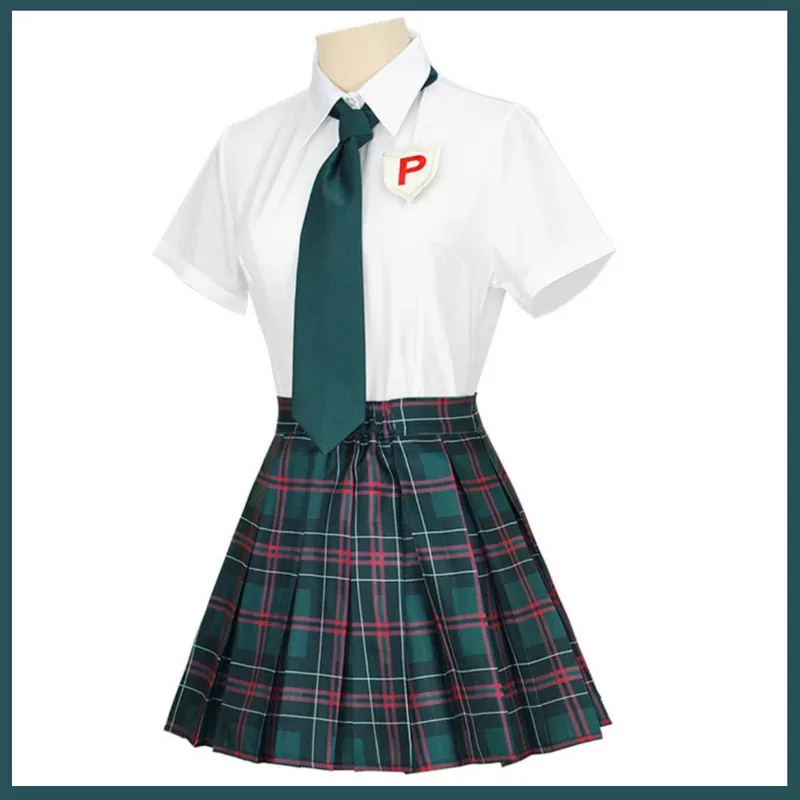 Anime y medias con liguero Panty·Anarchy Cosplay disfraz japonés JK uniforme camisa falda peluca mujer Sexy traje diario 5 5ftu^