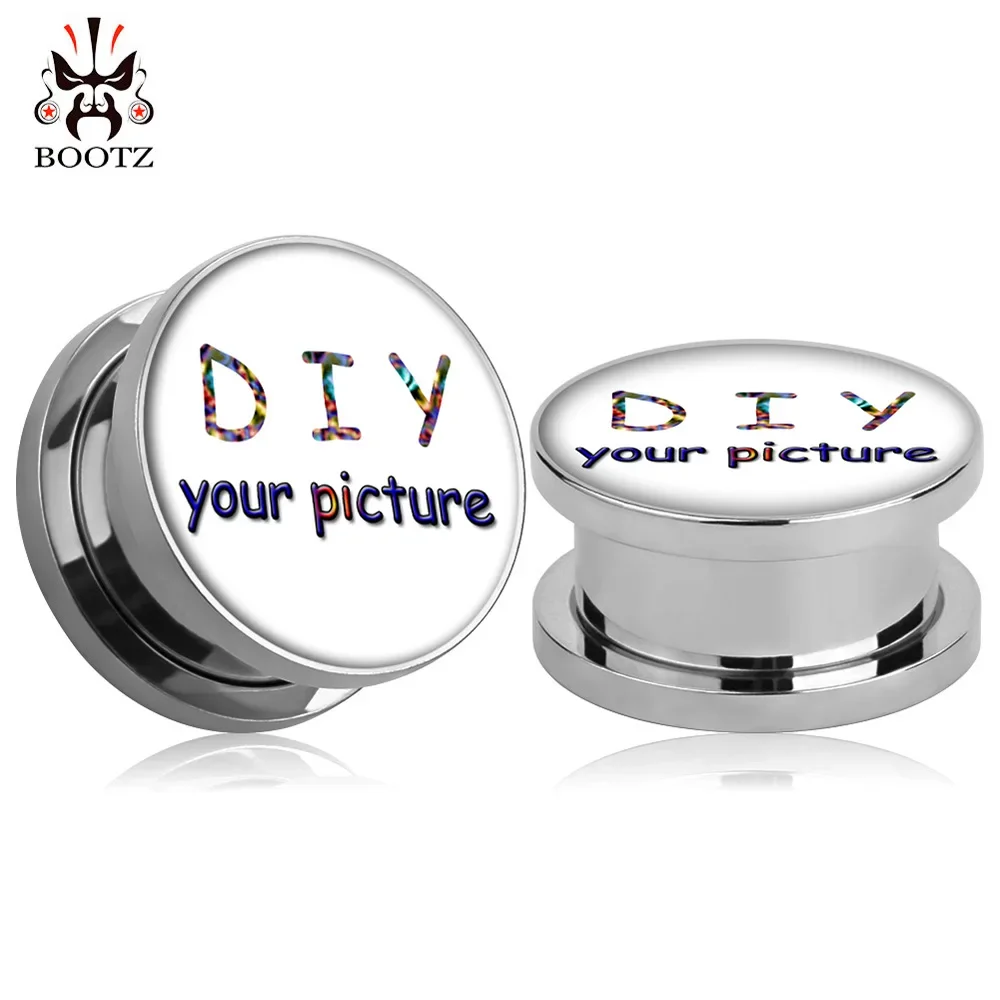 KUBOOZ Edelstahl-Ohrmessgeräte, Plugs, Piercing-Tunnel, Körperschmuck, verkauft pro Paar, 6 mm bis 25 mm, Geschenk