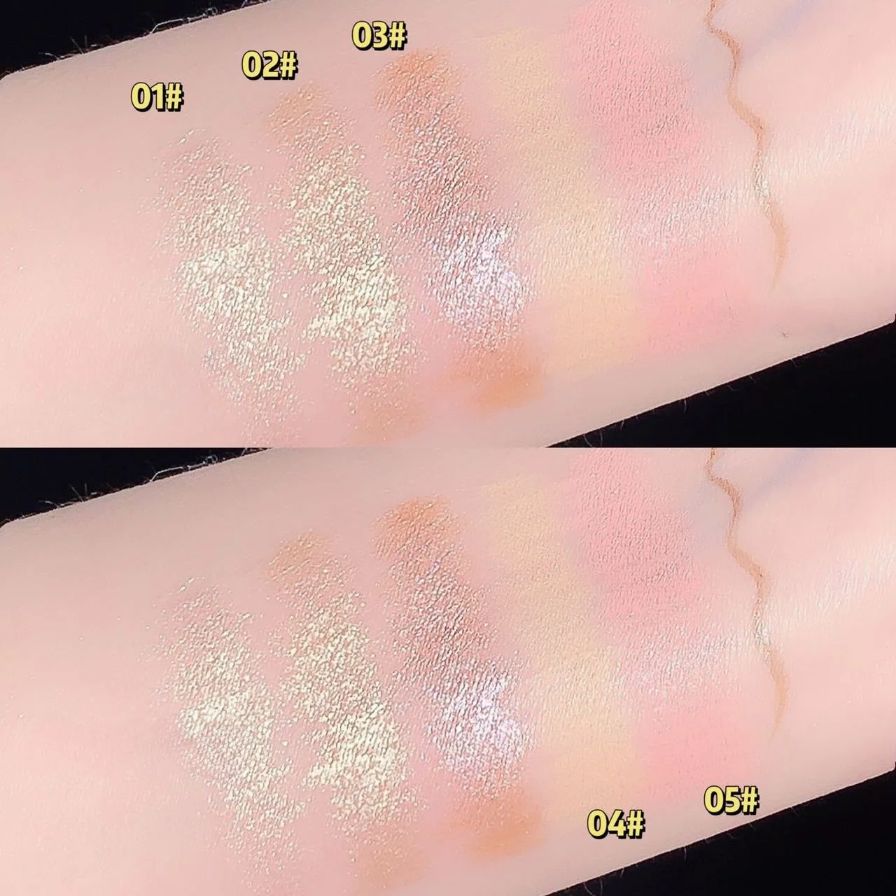 Pluma de maquillaje de ojos de doble cabezal, lápiz resaltador, delineador de contorno líquido desnudo, barra abrillantadora de ojos, bolígrafos de maquillaje multifuncionales, 2 uds.