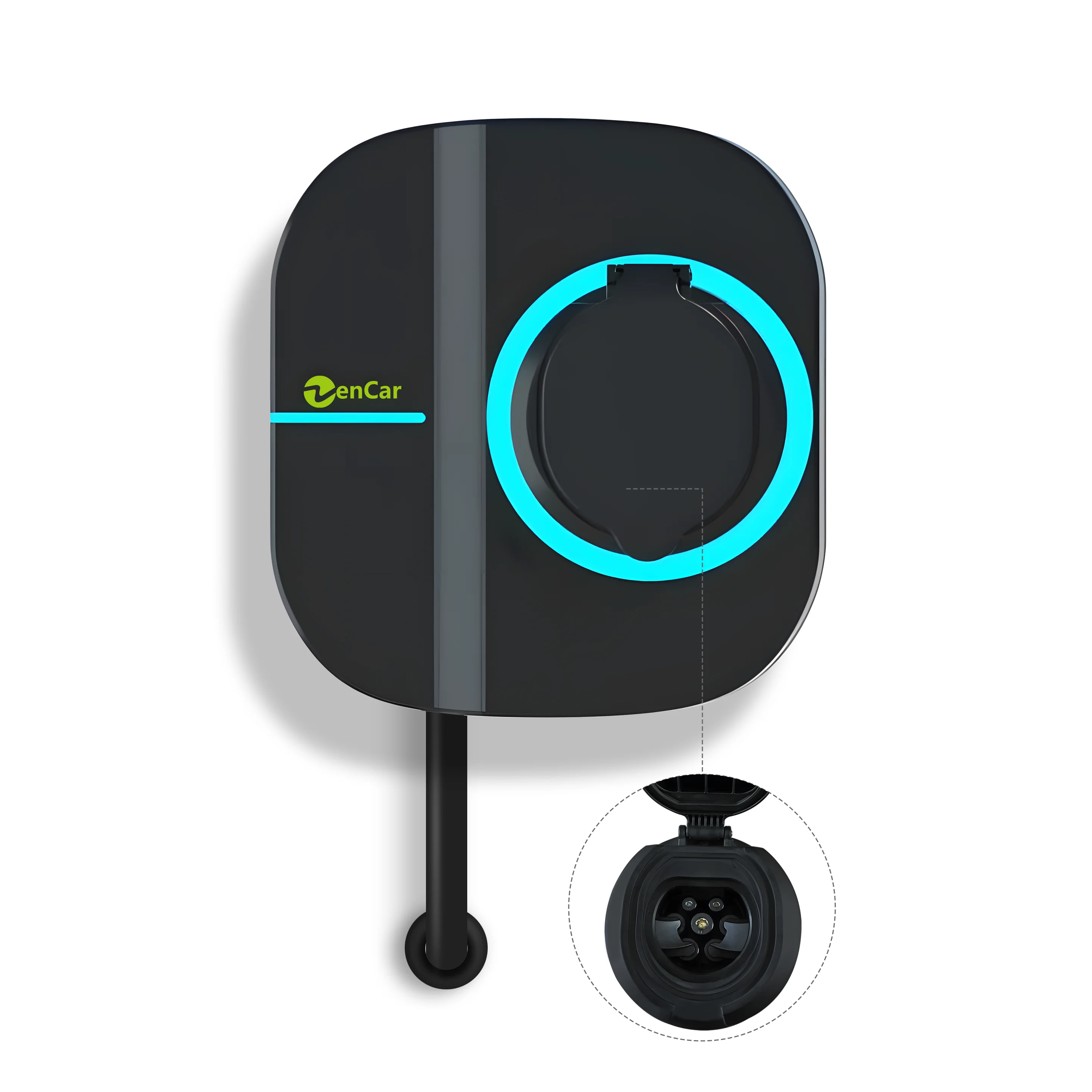 New Wholesale 32A EV Smart Wallbox 22kW With Type 2 Shutter Socket IP66 Rated TUV/CE Certified