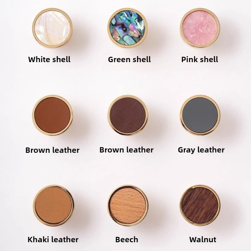

Nordic Personalized Creative Pink Shell Drawer Handle Modern Simple Wardrobe Cabinet Door Brass Handle