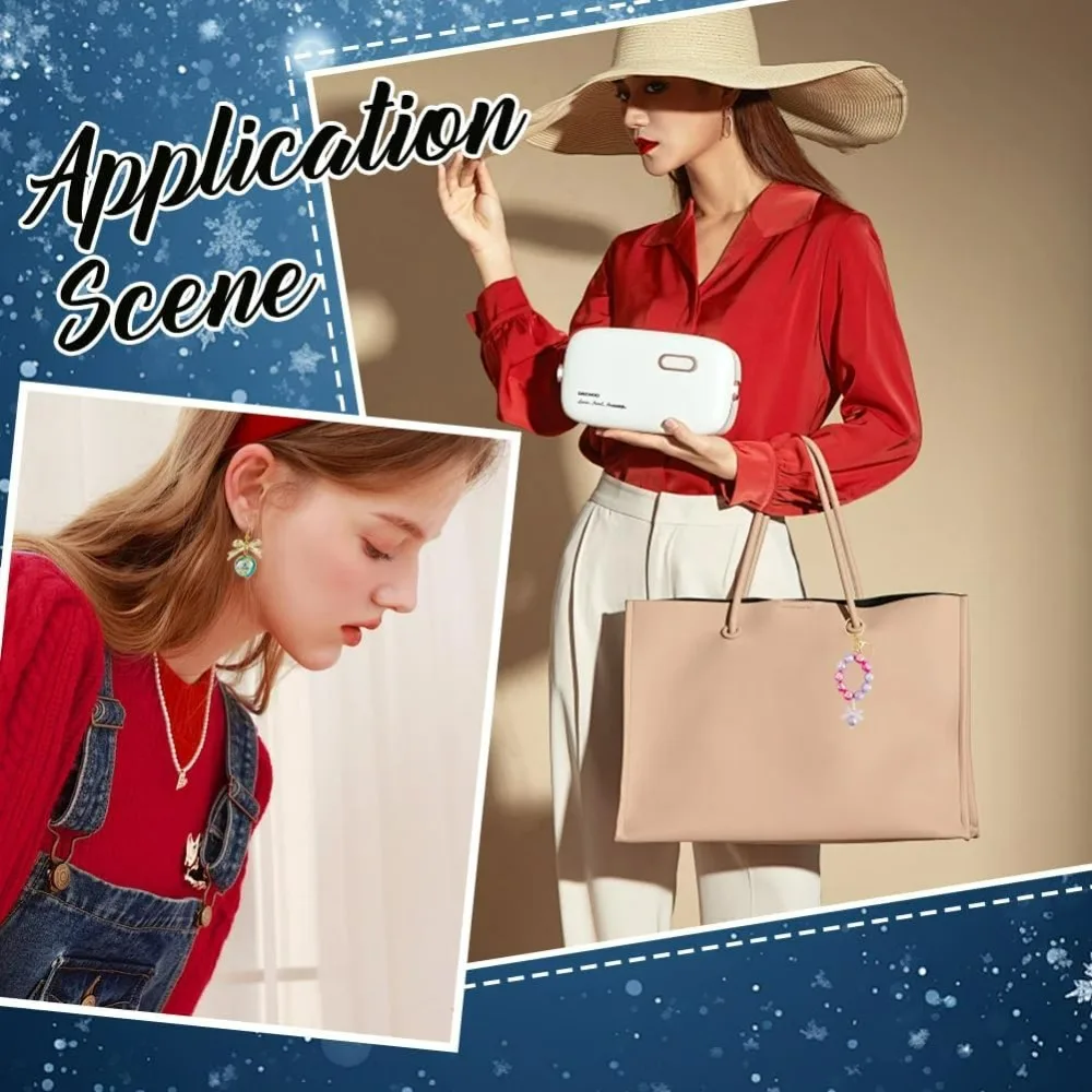 50개 눈송이 모양 원형 비즈 16mm 겨울 비즈 대량 아크릴 컬러 볼 버블껌 껌볼 눈송이 프린트 펜 비즈