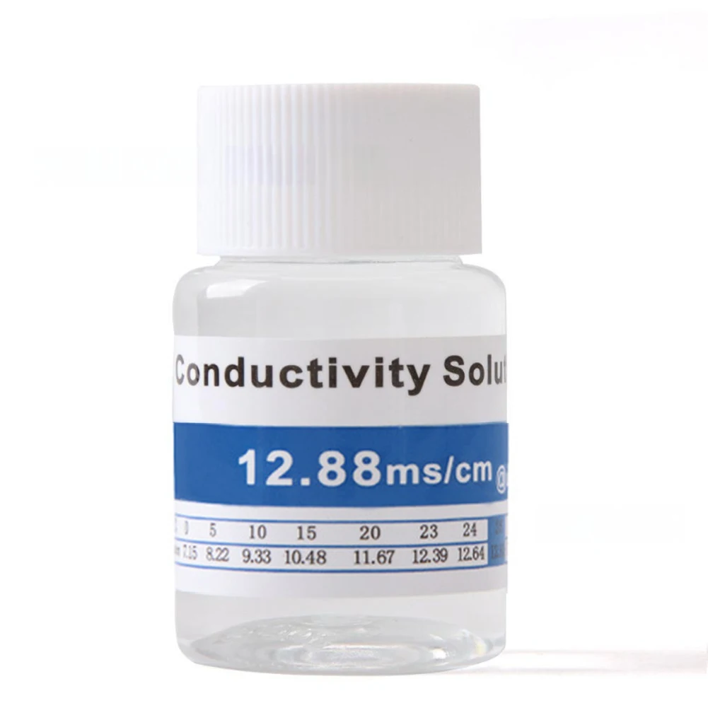 Buffer PH da 25 ml 12,88 MS/cm Soluzione di calibrazione della salinità della conducibilità Test di buffering Misurazione Ispezione Laboratorio edico M