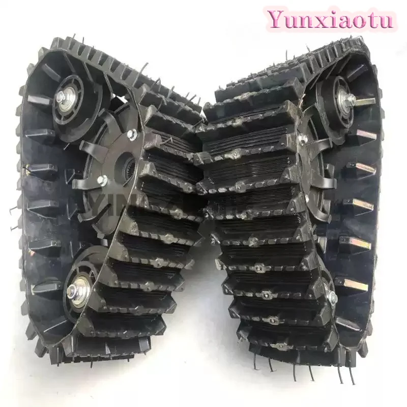 Rear Track Conversion Kit for Go Kart ATV UTV Electric Buggy Snowmobile Left Right Metal Track Assembly Set