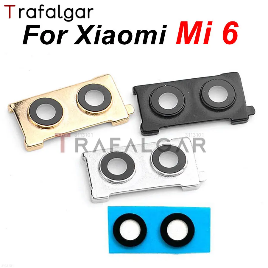 Trafalgar Rear Back Camera Glass For Xiaomi Mi 6 Camera Lens Glass Cover With Frame Holder Replacement