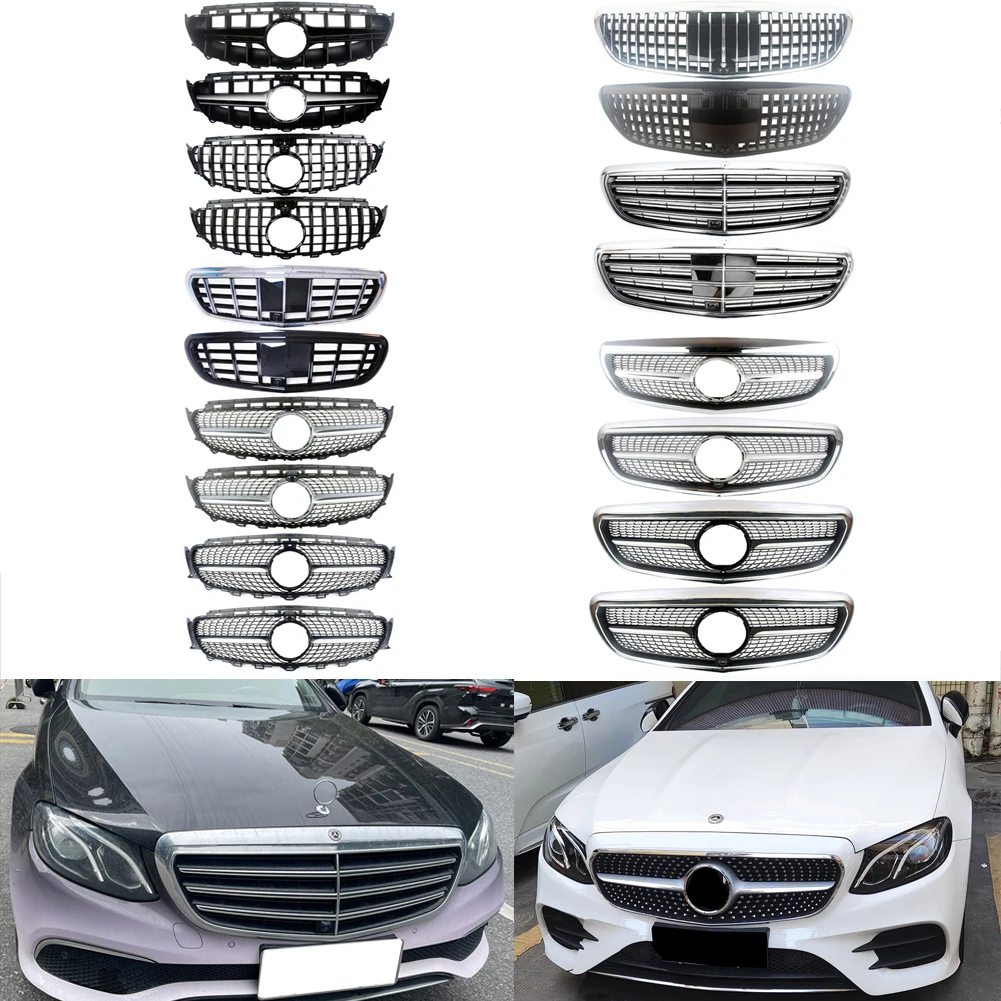 

GT Panamericana Style Front Racing Kidney Radiator Grilles Body Kit For Mercedes-Benz W213 E300 E350 E400 E500 E550 2016-2020