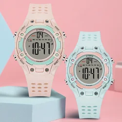 Synoke Digital Watches Lady Sports Luminous Multifunction Waterproof Chrono Wristwatch Outdoor Girls Fashion Student Watch