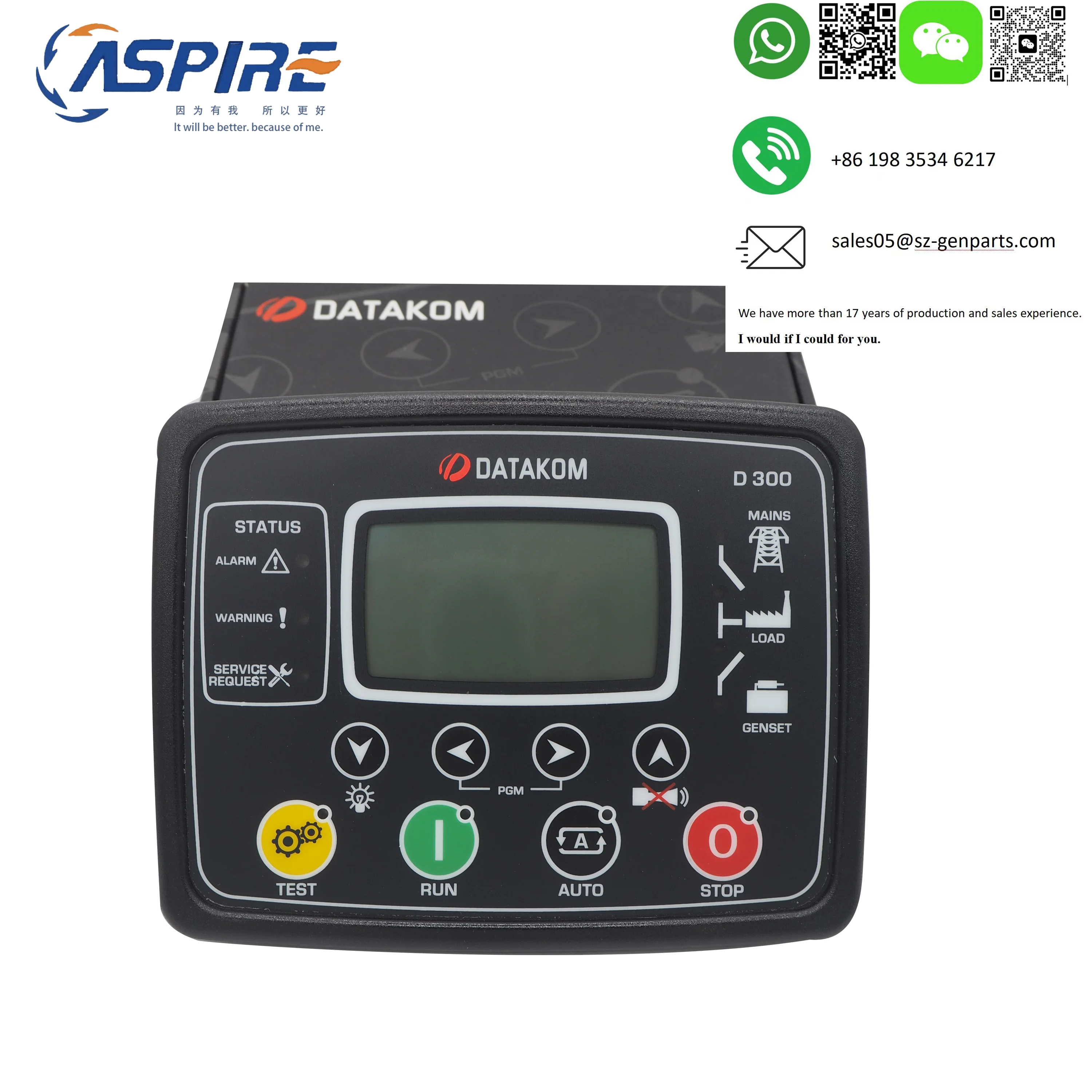 

DATAKOM D300 D-300 Original Multifunctional Diesel Genset Part Controller Generator Module