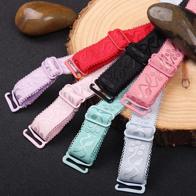 Adjustable Bra Strap Anti-slip Underwear Embroidered Straps for Women Replacement Shoulder Straps Women Underwear Accessories