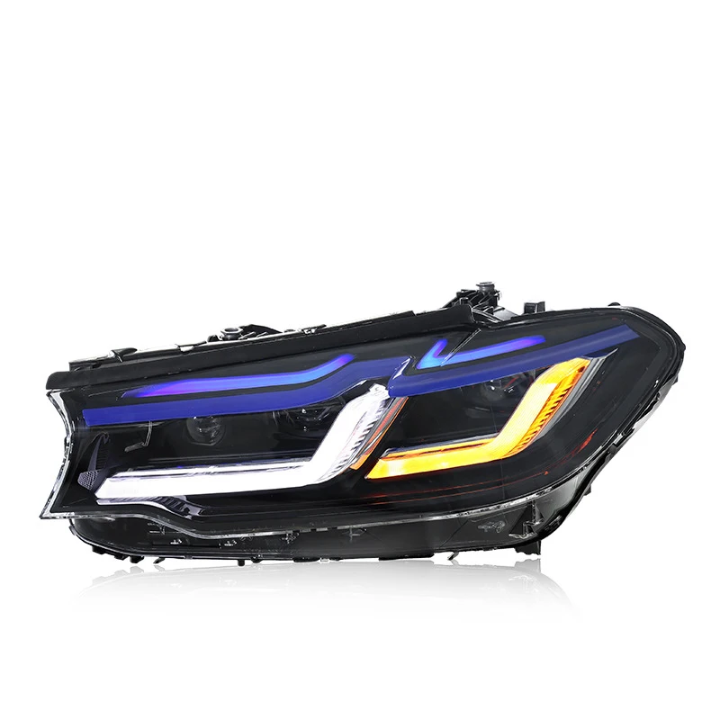 

5 Series G30 G38 2021-2023 headlights LED yellow + white DRLS headlights