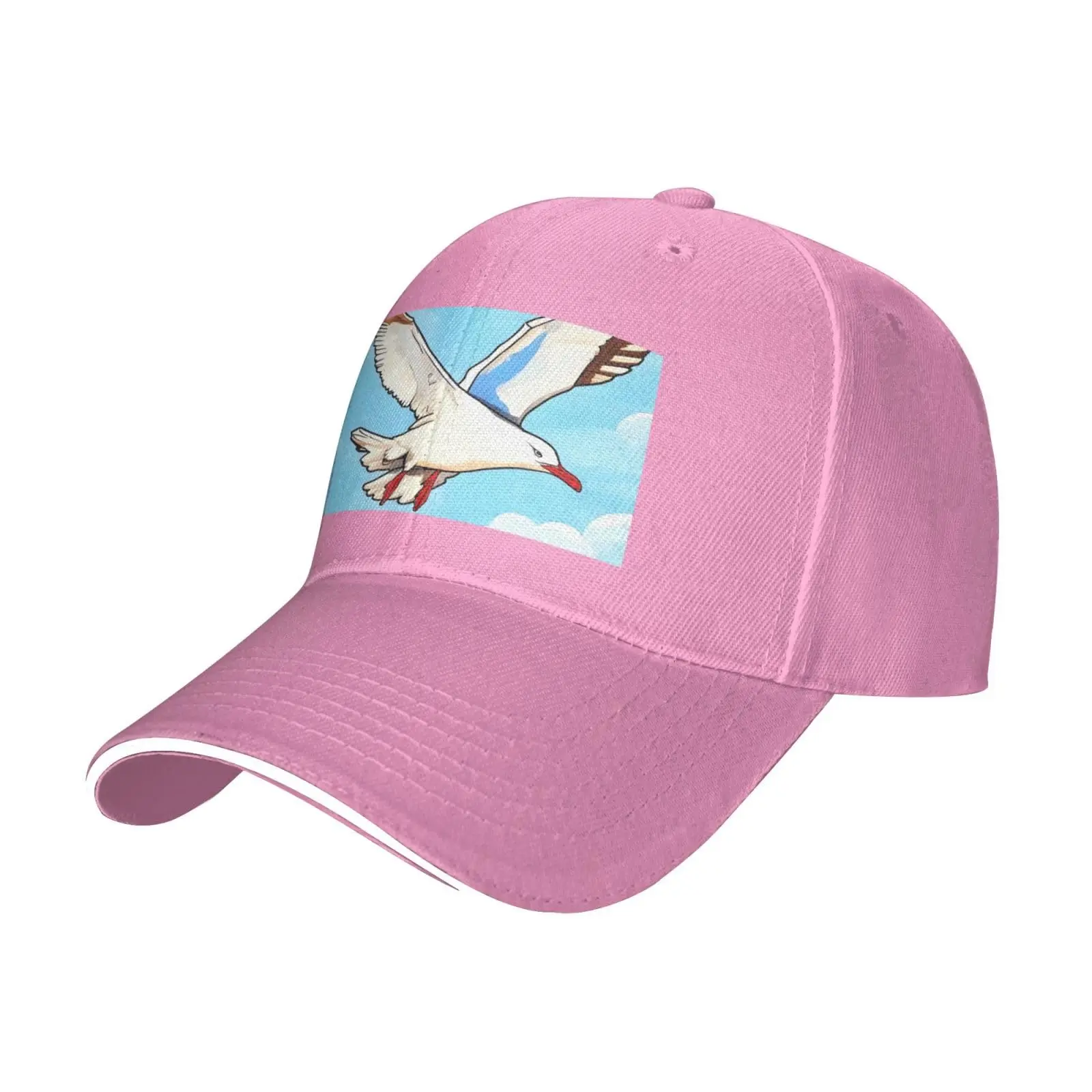 Men And Women Baseball Hat Flying Seagulls Printing Stylish Dad Cap Trucker Low Profile Hats Adjustable Washable