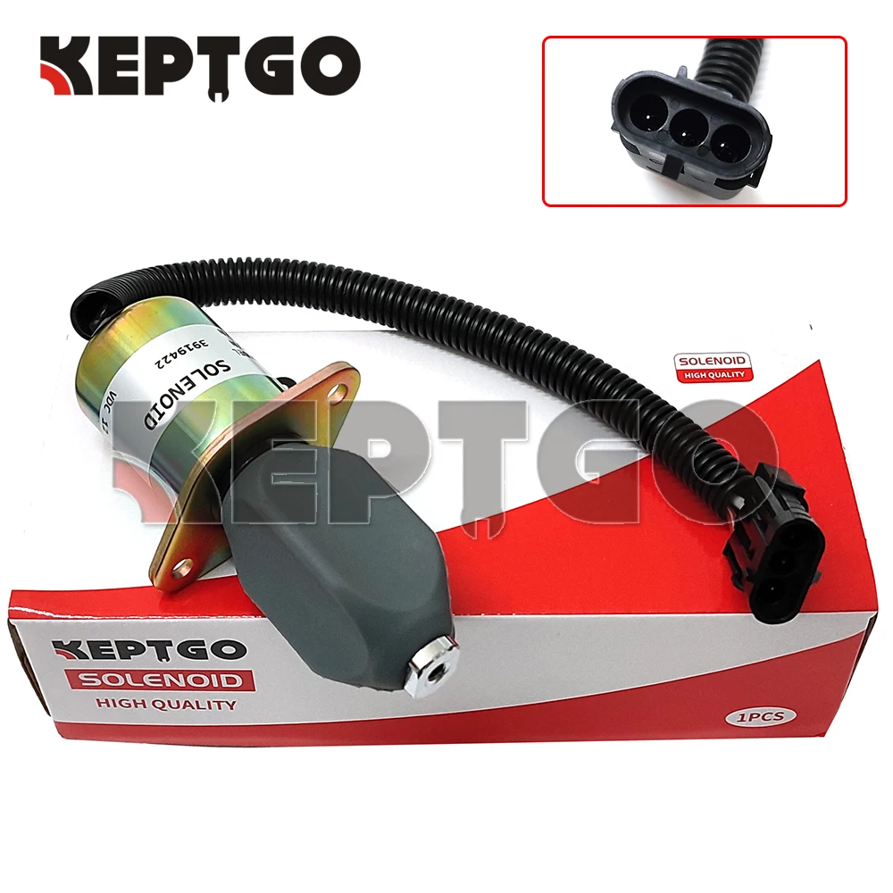 New 12V 3919422 Fuel Shut Off Solenoid For Yanmar Cummins Kubota engines stop solenoid SA-3665-12 3919422 SA-4754-12