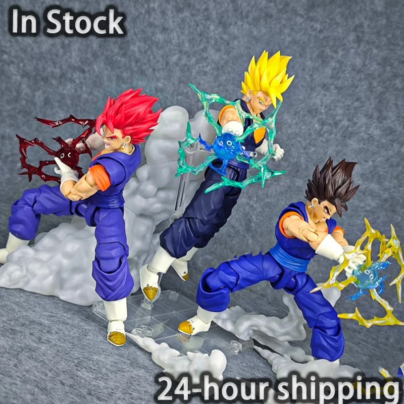 En Stock OC juguetes SHF Super Saiyan Dios Vegetto Vegito Dragon Ball Z Anime figuras de acción modelos juguetes regalos de cumpleaños