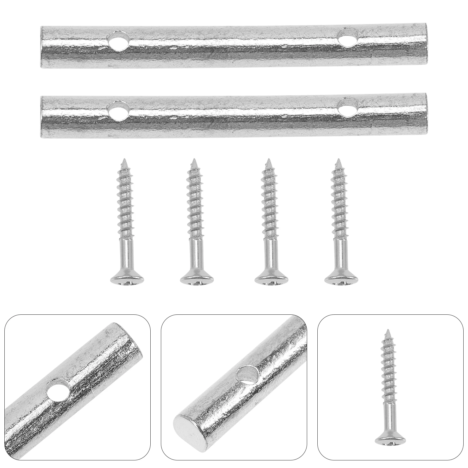

2 Sets Bass String Pressing Rod Guitar Brass Plating Musical Instrument Accessory
