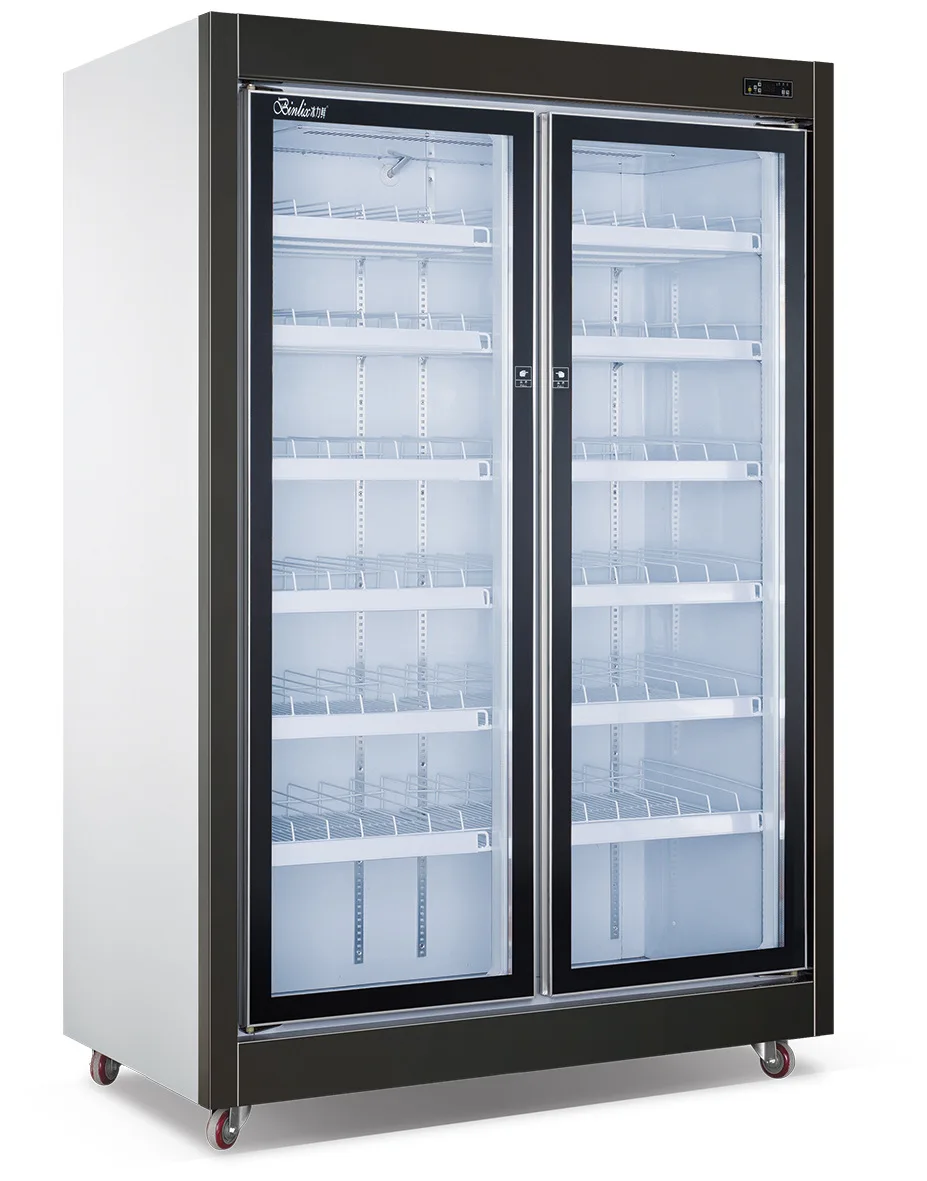 Bingli سوبر ماركت متجر مريح عرض المشروبات بابين خزانة حفظ زهور الفاكهة الطازجة معدات التبريد #3