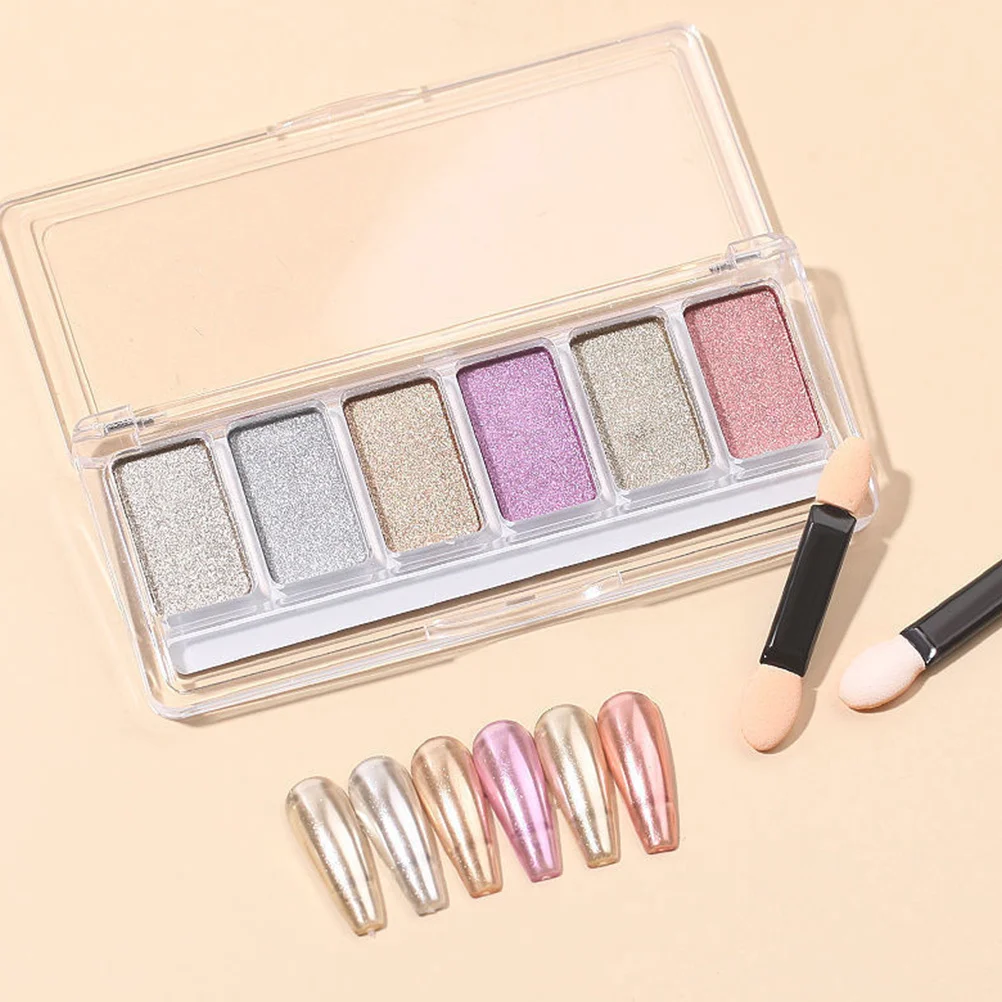 

1 Box Nail Powder Metallic Mirror Effect Easy Apply Mirror Effect Nail Art Pigment Glitter for Nails Glitters for Nails