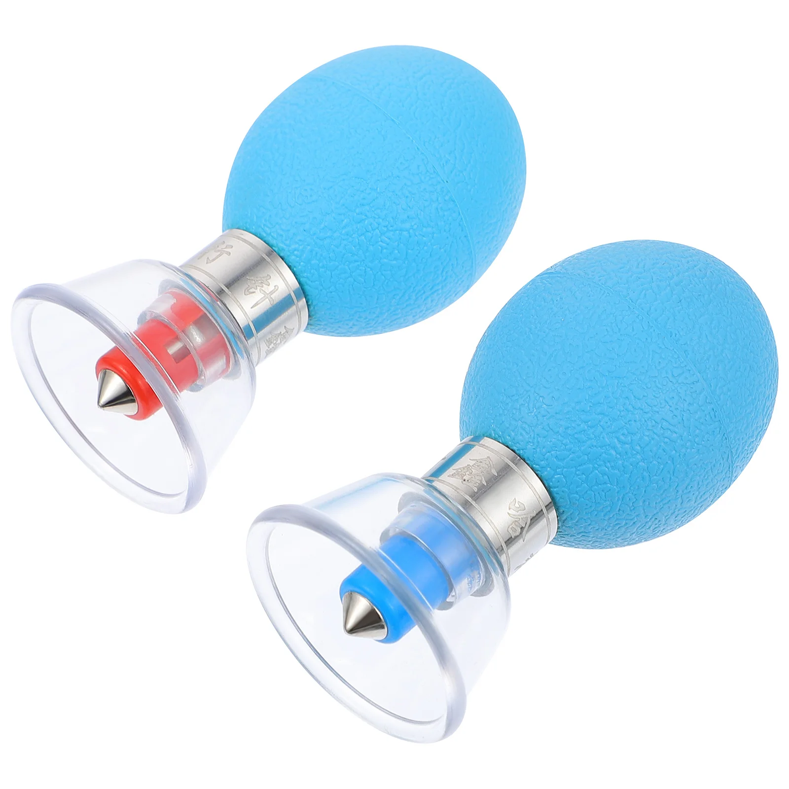 

2pcs Silver Needle Cupping Set Vacuum Therapy Cups For Body Care Portable Massage Device Back Leg Suction Cupping Tools