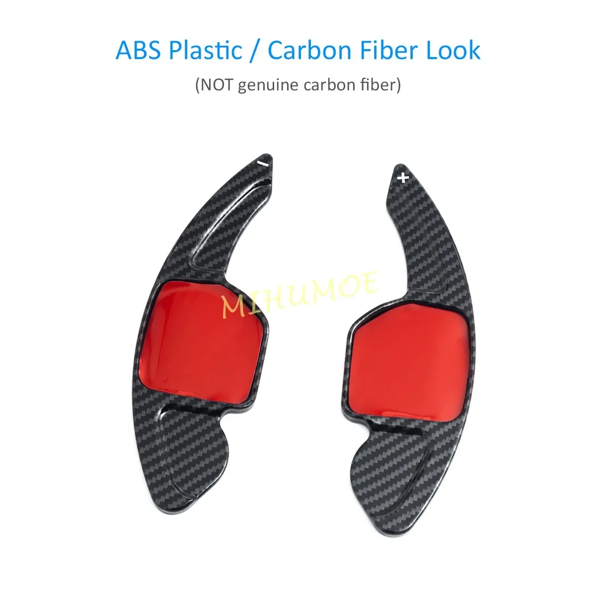 Per Audi A3 A4 A5 A6 A7 A8 Q3 Q5 TT volante Paddle Shifter Extension aspetto in fibra di carbonio