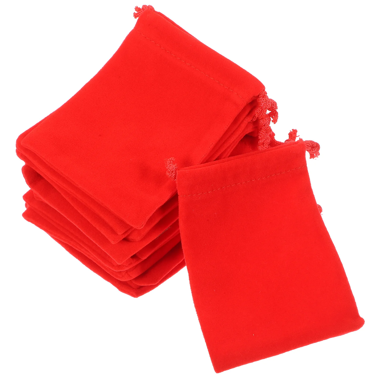 

20pcs Drawstring Bags Small Jewelry Pouches For Gift Wedding Party Storage Organizer Reusable Flannel Candy Bag Portable