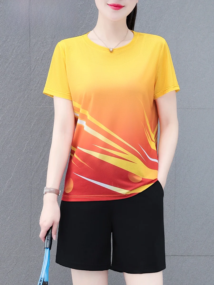 TUCANO Conjunto de ropa deportiva de verano 2025 para mujer, transpirable, ort Sve, orts, Fitn, traje para correr, fibra de poliéster de dos piezas