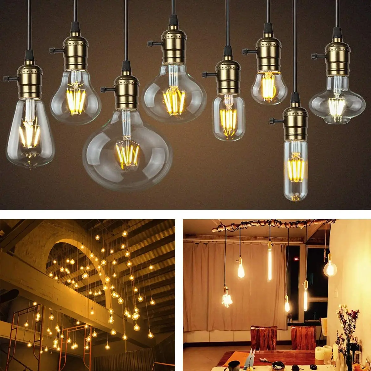 4 Colors Vintage Edison E26 E27 Screw Bulb Aluminum Shell Base Lamp Bulb Holder Pendant Lighting Socket Ceiling Light Adaptor