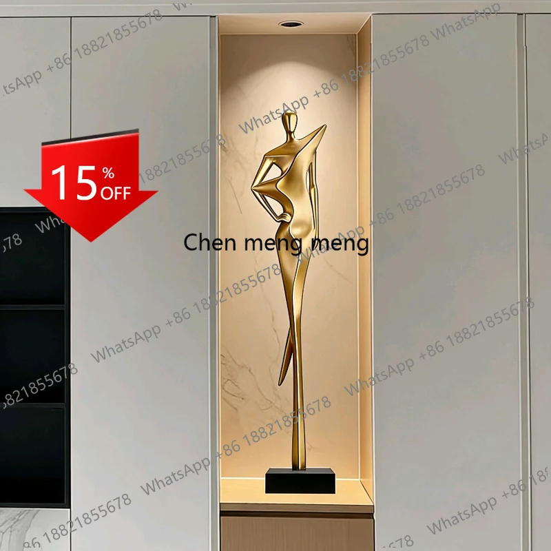 

Современная простая абстрактная фигурная скульптура из стекловолокна, напольное украшение, декоративное изделие в стиле лёгкой роскоши.