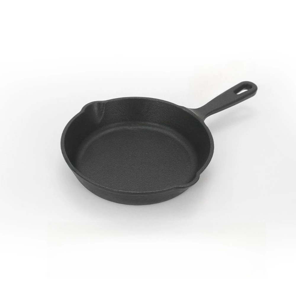 Poêles en fonte rondes réutilisables, poêles à frire, plaques de cuisson, poêles à œufs, adaptées au