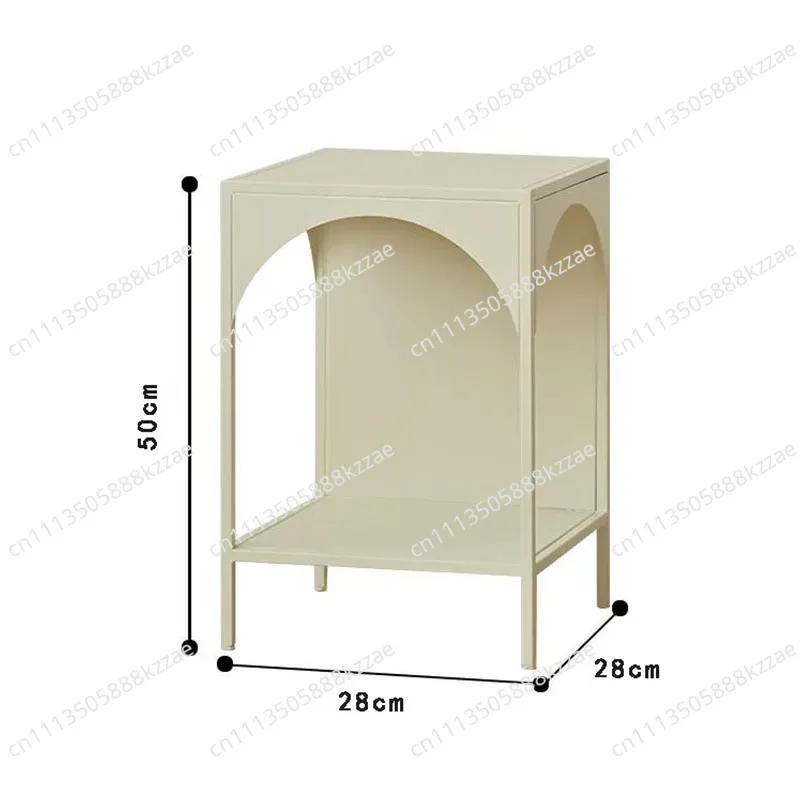 Nordic Metal Coffee Table Modern Side Tables With Storage Space Creative Landing Rack Bookshelf Bedroom Side Table Living Room