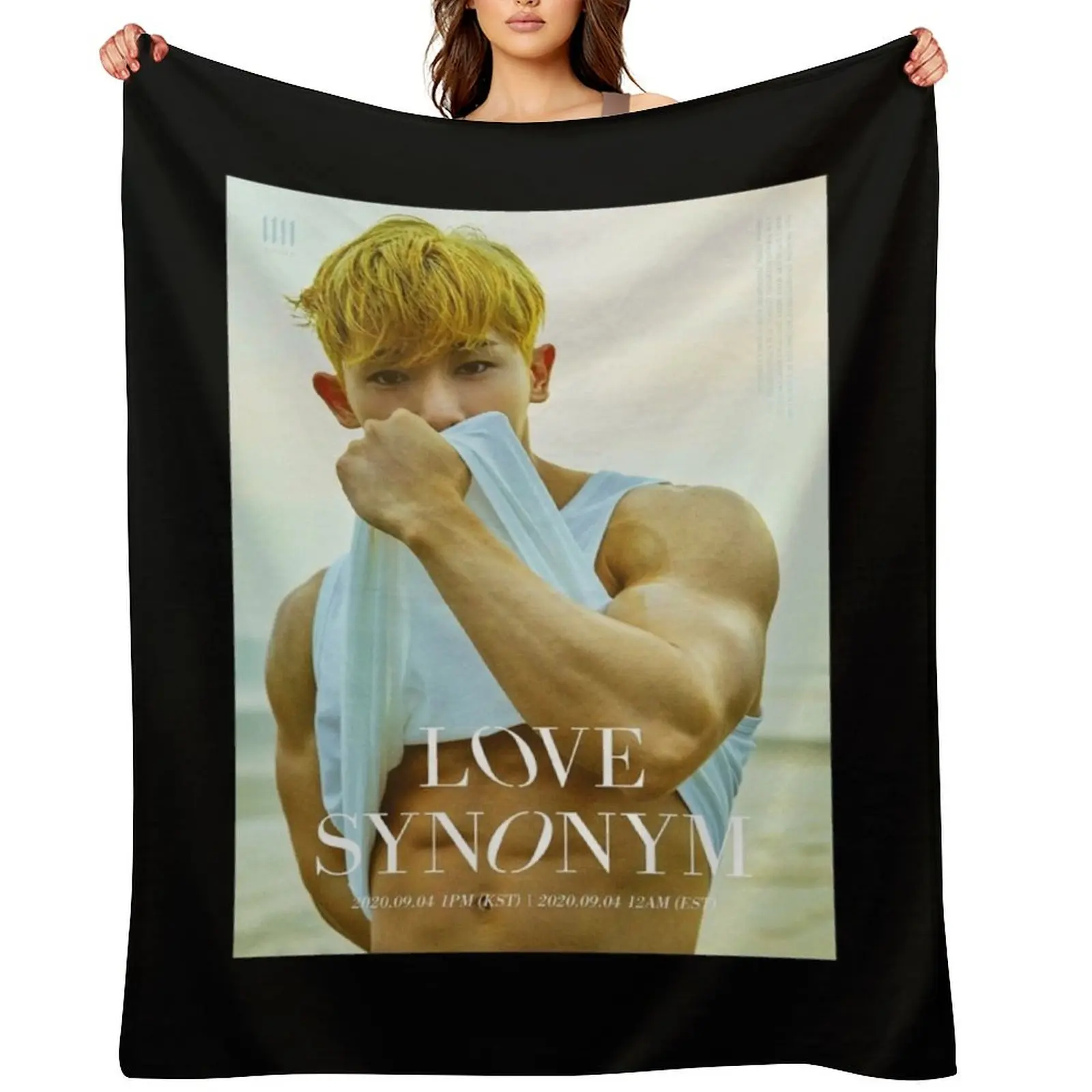 

WONHO OPEN MIND Throw Blanket Fashion Sofas wednesday Shaggy Hairys Blankets