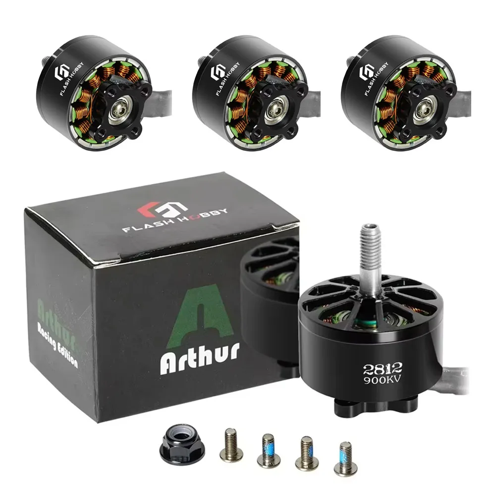 

4pcs FLASHHOBBY A2812 2812 900KV 3-6S Brushless Motor for RC Multirotor Airplane 7" 8" 9" FPV Long Range Drone