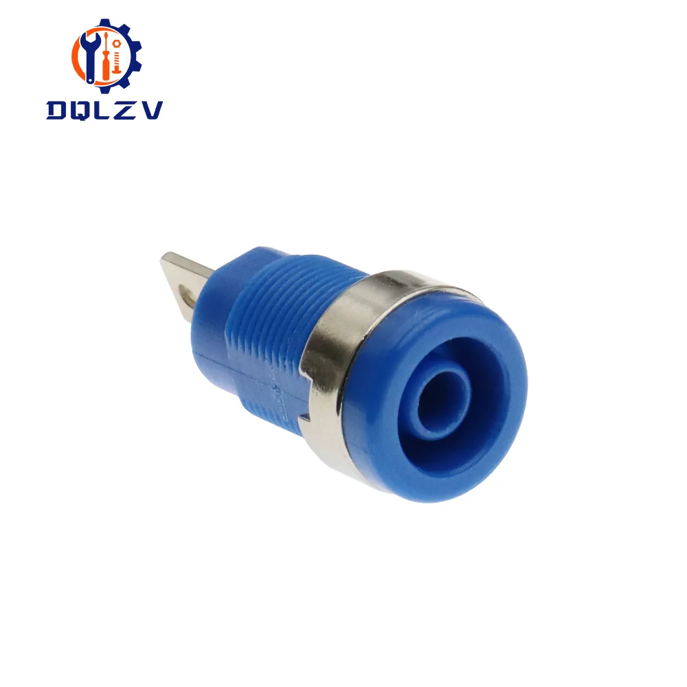Isolierte Sicherheit 32A 4 MM Bananenklemme 6 Farben Buchse Panel Mount Buchse Binding Post Draht Stecker