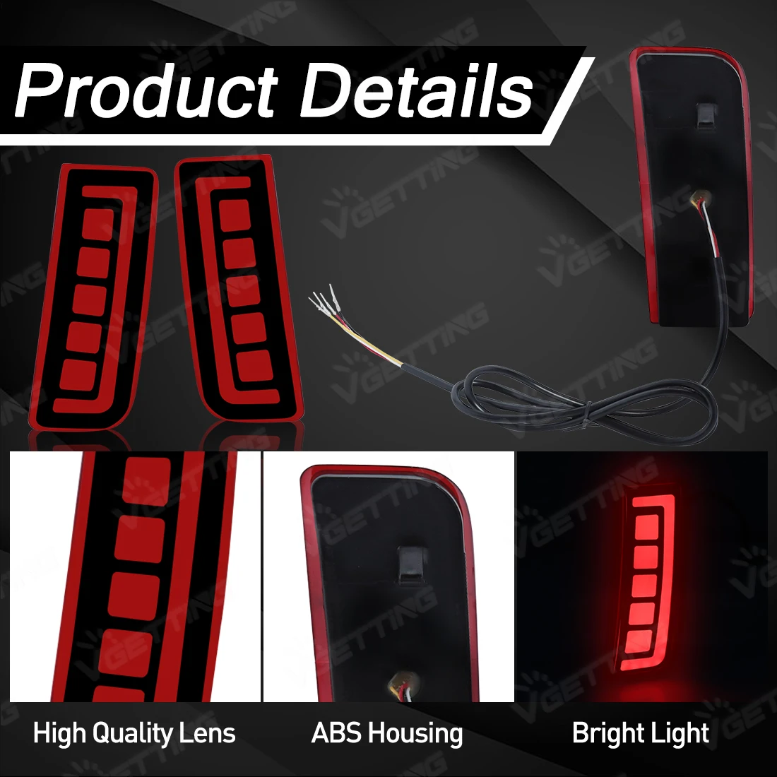 LED المصد الخلفي عاكسات مصباح لسوبارو Outback النسخة الأمريكية 2010 2011 2012 2013 2014 بدوره إشارة الفرامل الذيل إكسسوارات مضيئة #4