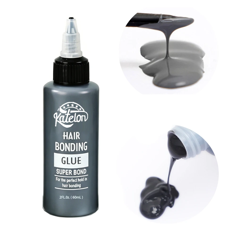 

1/2Bottle 2 Oz 60 ml Black Hair Weaving Bond Anti-fungus Hair Bonding Glue Black Hair Weaving Bond Anti-fungus Hair Bonding Glue