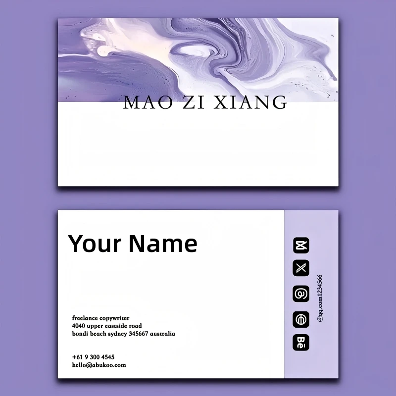 

200PCS Custom Cards Thank You Cards Custom Business Card Personalized Logo For Small Business Wedding invitation Postcards
