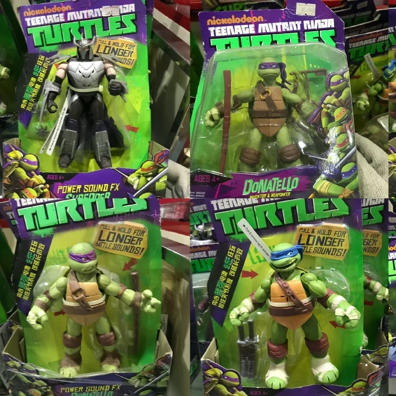 Original Playmates Teenage Mutant Ninja Turtles 2012 Bewegliche Modell-Figur Nachausgabe Leonardo Raphael Michelangelo Donatello Actionfigur