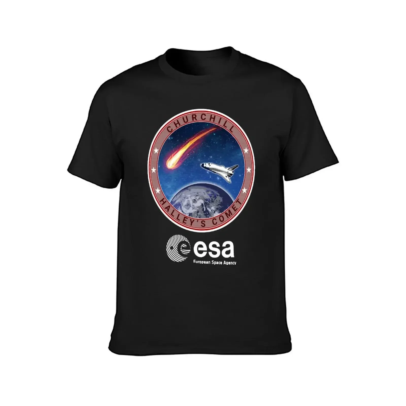 Space Shuttle Churchill Inspired by Lifeforce T-Shirt street wear animal prinfor boys blue archive vintage mens clothing