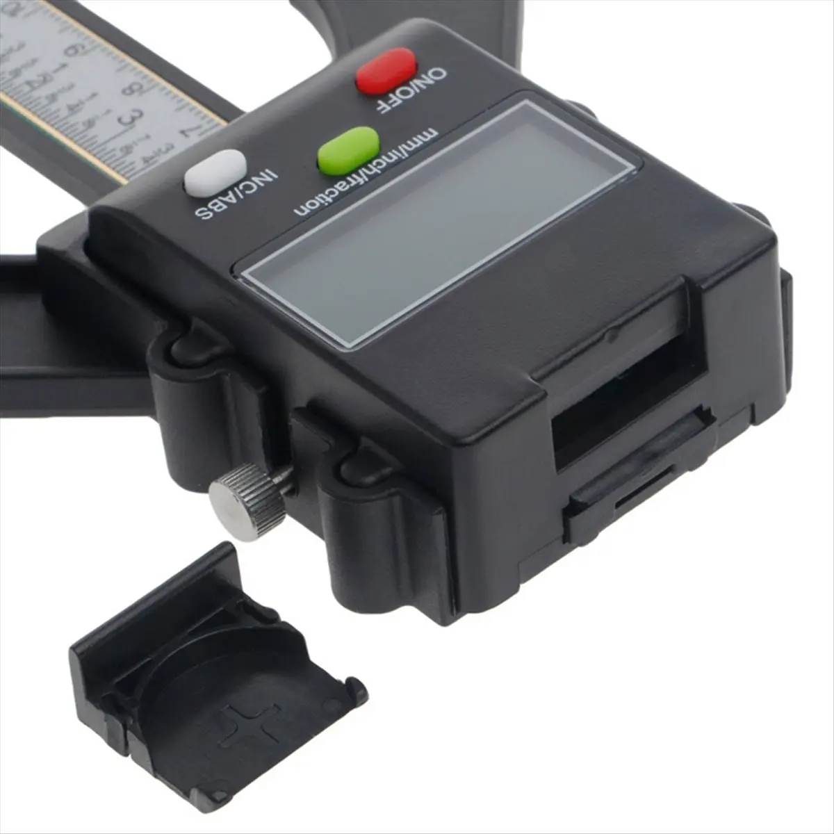 DT35BG WR25 Mini 3inch Digital Height Gauge for Woodworking Displays Inches with Fractions or Millimeters,Magnetic Feet