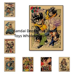 Classic Anime Retro Dragon Ball HD Poster Goku Gohan Vegeta Piccolo Canvas Painting Print Wall Art Home Decor Children Gift