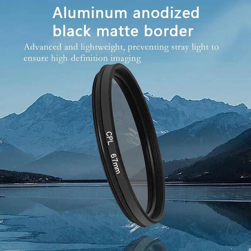 ชุดฟิลเตอร์ CPL สำหรับ iPhone Samsung Huawei Xiaomi Moto Google Canon Nikon Sony DSLR สำหรับโทรศัพท์