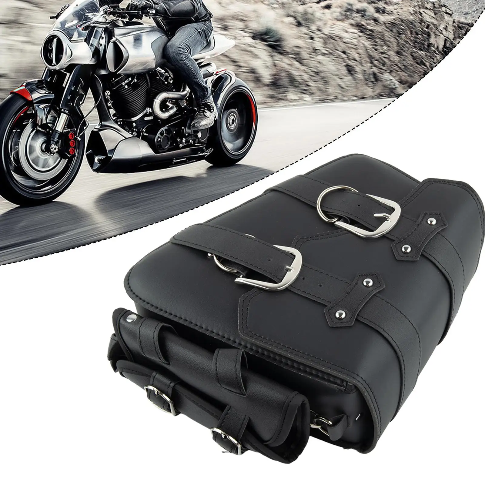

High Quality Saddlebag Motorcycle W/ side storage Black Left Saddlebag Replacement W/ Side Storage Accessories